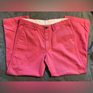 Life Khaki Haggar Nantucket Red Chino Pants 36x29 Straight Fit EUC